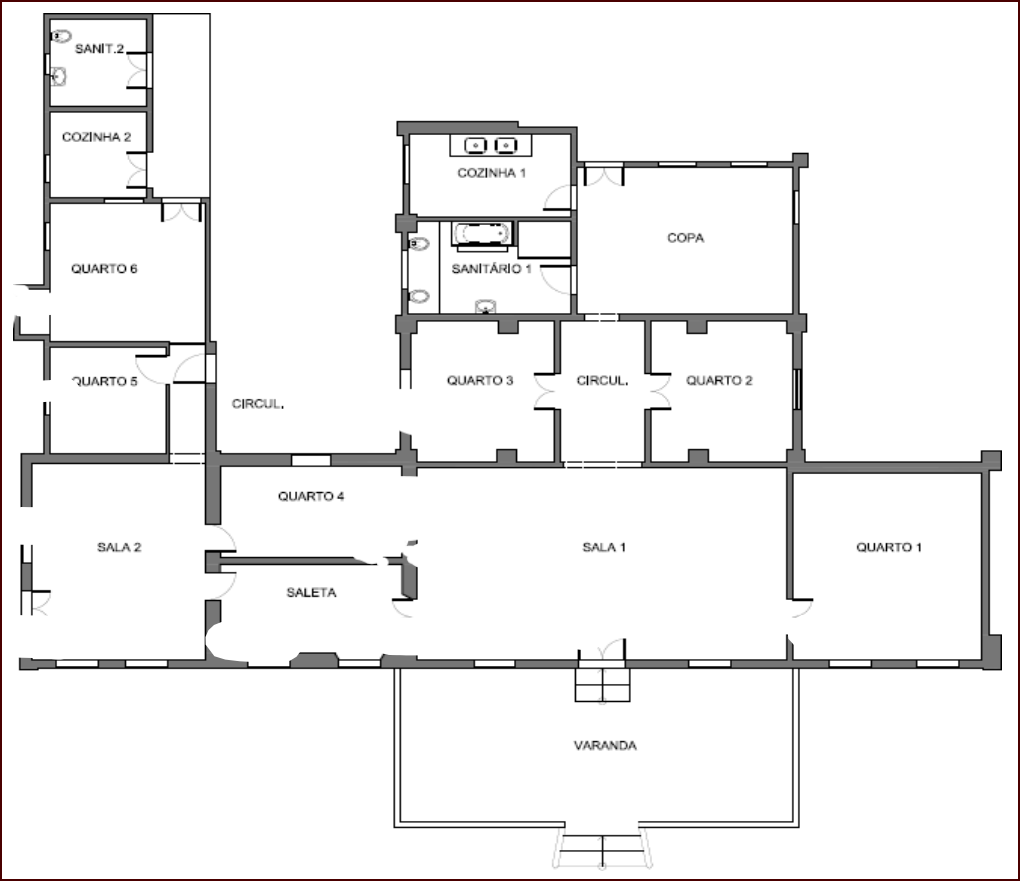 Planta baixa da Casa José Bonifácio