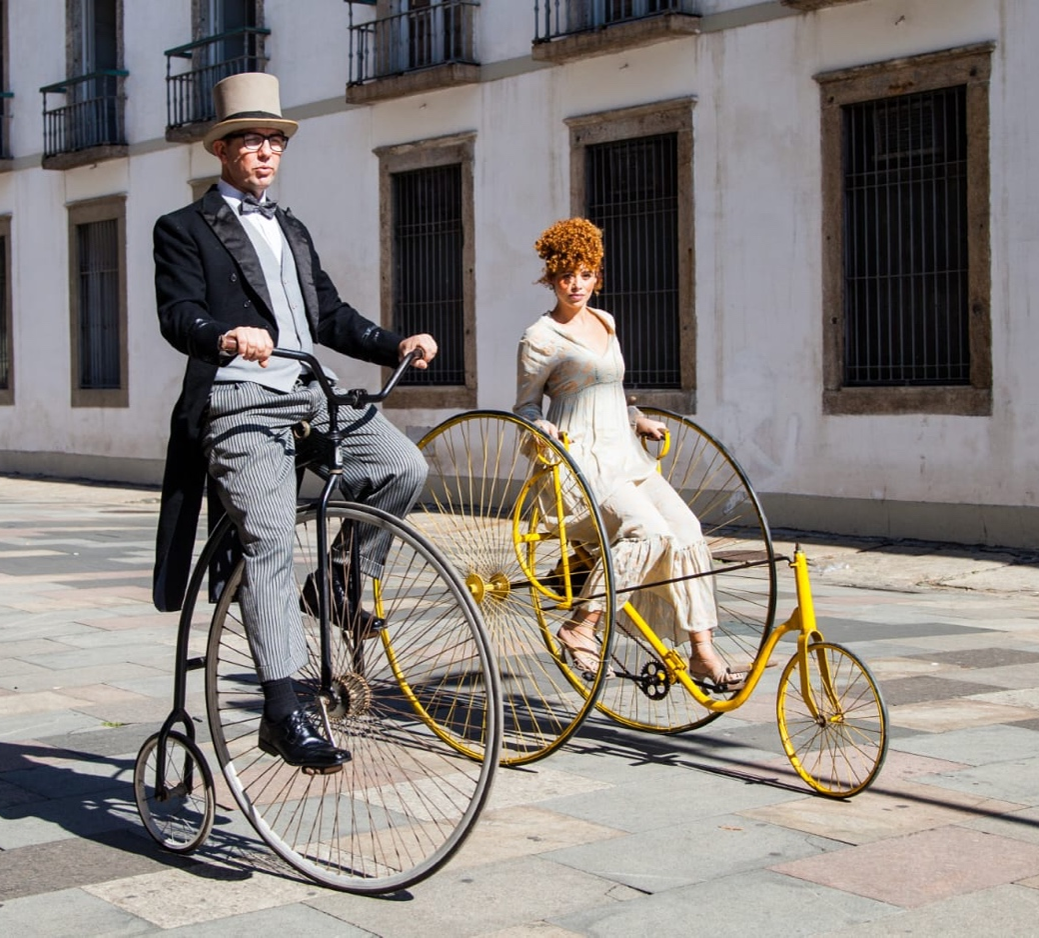 Pedalando no Paço Imperial