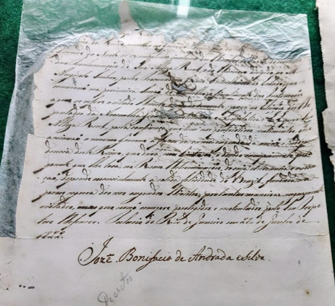 Original assinado por José Bonifácio